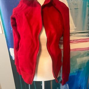 Red Lululemon Scuba Hoodie
